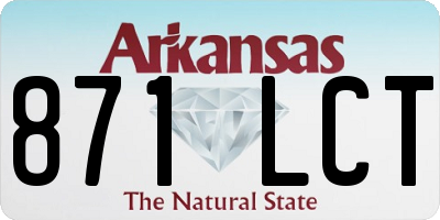AR license plate 871LCT