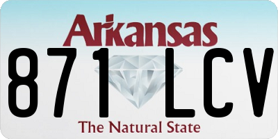 AR license plate 871LCV