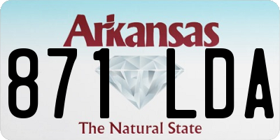 AR license plate 871LDA