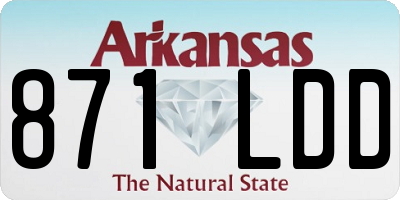 AR license plate 871LDD