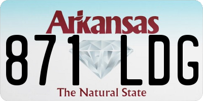 AR license plate 871LDG