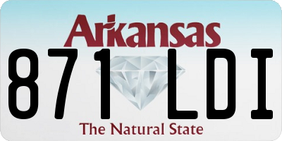 AR license plate 871LDI