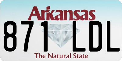 AR license plate 871LDL
