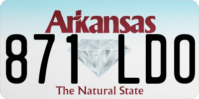 AR license plate 871LDO