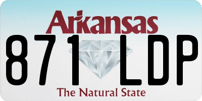AR license plate 871LDP