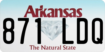 AR license plate 871LDQ