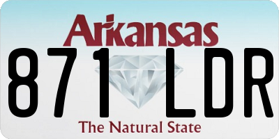 AR license plate 871LDR
