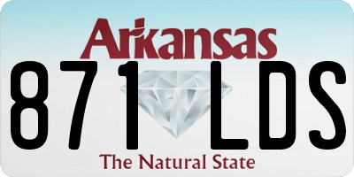 AR license plate 871LDS
