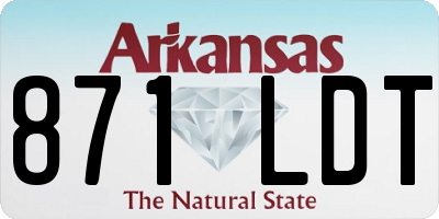 AR license plate 871LDT