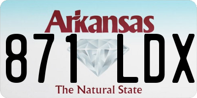 AR license plate 871LDX