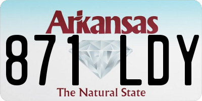 AR license plate 871LDY