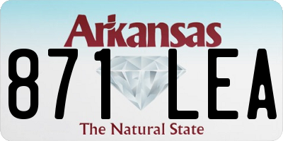 AR license plate 871LEA