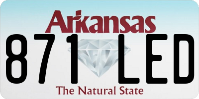 AR license plate 871LED