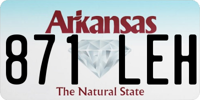 AR license plate 871LEH
