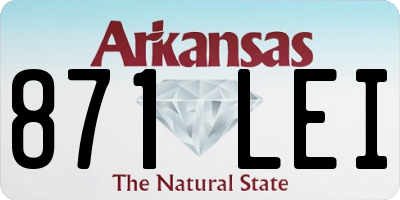 AR license plate 871LEI