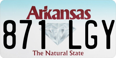AR license plate 871LGY