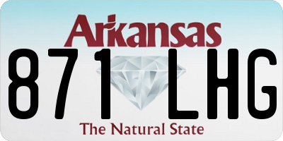 AR license plate 871LHG
