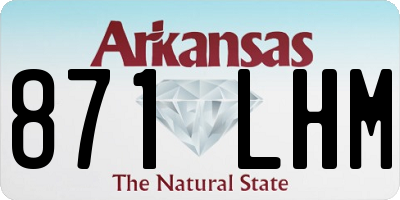 AR license plate 871LHM