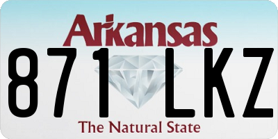 AR license plate 871LKZ