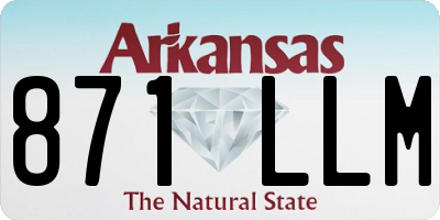 AR license plate 871LLM
