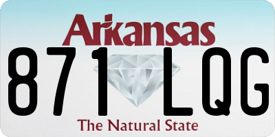AR license plate 871LQG