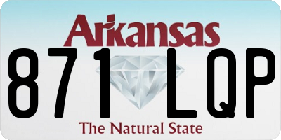 AR license plate 871LQP