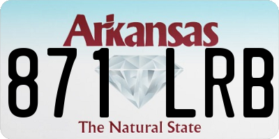 AR license plate 871LRB
