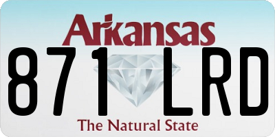 AR license plate 871LRD