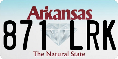 AR license plate 871LRK