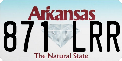 AR license plate 871LRR