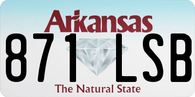 AR license plate 871LSB