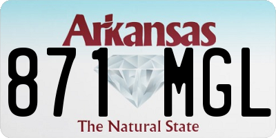 AR license plate 871MGL
