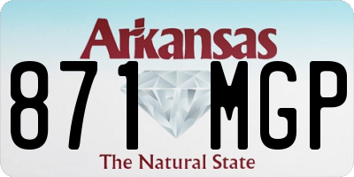 AR license plate 871MGP