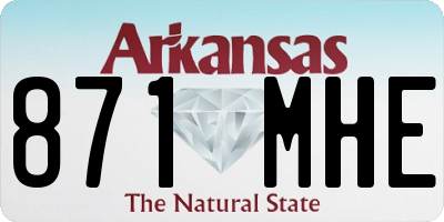 AR license plate 871MHE