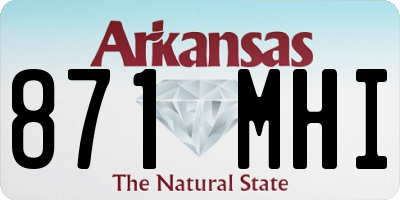 AR license plate 871MHI