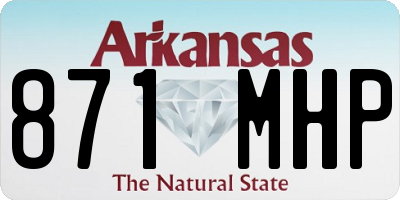 AR license plate 871MHP