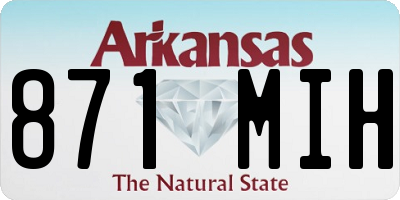 AR license plate 871MIH