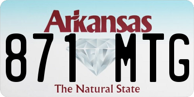AR license plate 871MTG