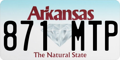 AR license plate 871MTP