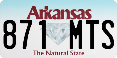 AR license plate 871MTS