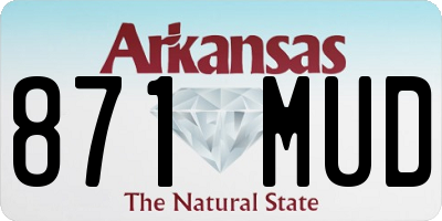 AR license plate 871MUD