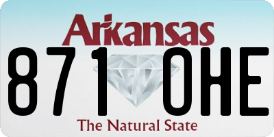 AR license plate 871OHE