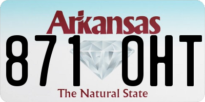 AR license plate 871OHT
