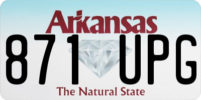 AR license plate 871UPG