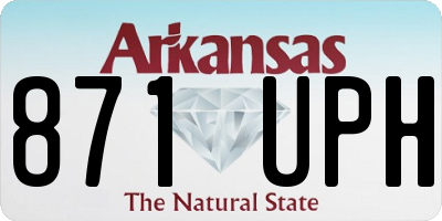 AR license plate 871UPH