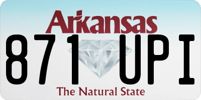 AR license plate 871UPI