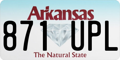 AR license plate 871UPL
