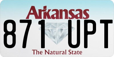 AR license plate 871UPT