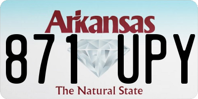 AR license plate 871UPY