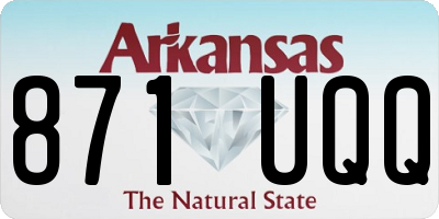 AR license plate 871UQQ
